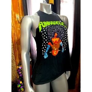 Parliament Funkadelic Open Back Custom Cut Tank Top S